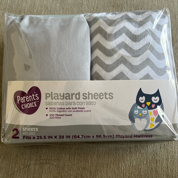 2 pack of playard sheets - Picture 1 of 2